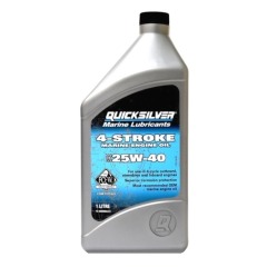 Quicksilver Performance 4 Stroke Marine Engine Oil - OB/Inboard - 25W40 - 1L 92-8M0086223